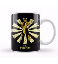 Scorpion Retro Japanese Mortal Kombat Kupa Bardak Porselen