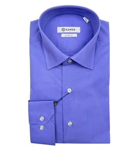 Erkek Slim Fit Gömlek 7004 007004 (Mor)