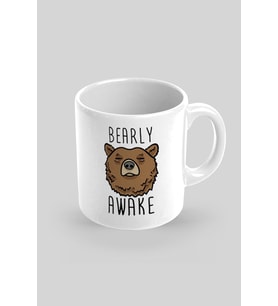 Bearly Awake Baskılı Kupa Bardak