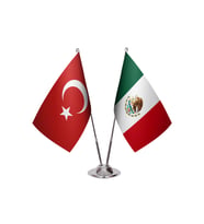 Meksika İkili Masa Bayrağı