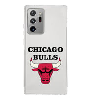 Samsung Galaxy Note 20 Ultra Kamera Korumalı Kapak Chicago Bulls Tasarımlı  Şeffaf Kılıf