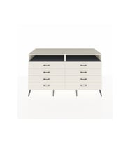 Kronos Konsol 2 Raflı 8 Çekmeceli  176x59x99 Aytaşı-Antrasit/Aytaşı