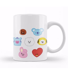 Bts  BT21 Karakterleri  Kupa Bardak Porselen