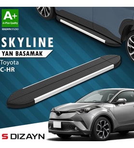 S-Dizayn Toyota C-HR Skyline Aluminyum Yan Basamak 173 Cm 2016-2023 A+ Kalite