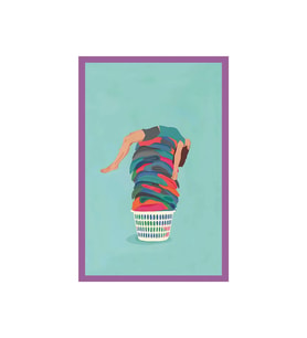 Günlük Hayata Eğlenceli Bakış Neşeli Tasarımlar – Hediye Not Kartı ve Kartpostal  10x15 cm (Pembe - Beyaz - Sarı - Yeşil)