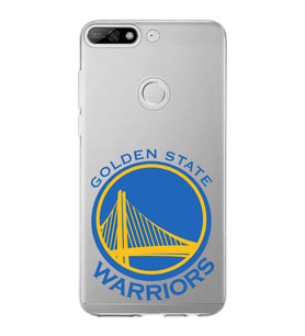 Huawei Y7 2018 Uyumlu Kapak Golden State Warriors Tasarımlı Şeffaf Silikon Kılıf