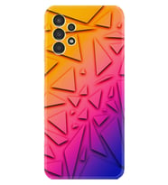Samsung Galaxy M14 Kılıf Silikon Desen Özel Seri Üçgenler 1635