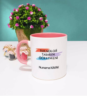 Teknoloji Tasarım Öğretmeni Kupa Bardak Pembe