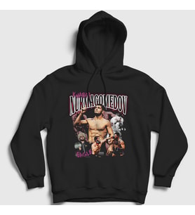 Presmono Unisex Siyah Punch Güreş Ufc Mma Khabib Nurmagomedov Kapüşonlu Sweatshirt 513467tt