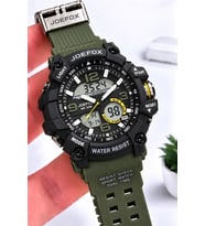 Joefox Digital Ve Analog 2 Yıl Garantili Kronmetre+Takvim+Alarm+Aydınlatma Erkek Kol Saati JOE.S5