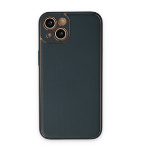 iPhone 14 Plus Kılıf Coco Deri Silikon Kapak - Yeşil