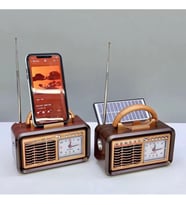 Everton Rt-749 saat özelikli +fener özelikli Bluetooth nostajık radyo müzik çalar