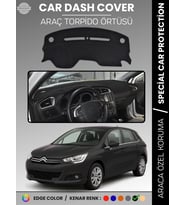 CITROEN C4 (2005-2020) Torpido Örtüsü Ön Göğüs Torpido Koruma Tam Uyum Çatlamayı Önler Kolay Montaj