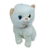 Sesli Peluş Kedi Van Kedisi 25 cm - Beyaz