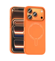 iPhone 17 Pro Max Kılıf M-Safe Şarj Özellikli Kamera Korumalı Elio Sert PC Kılıf