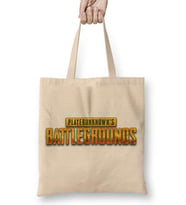 Pubg Logo PlayerUnknown's Battlegrounds Bez Çanta Uzun Saplı