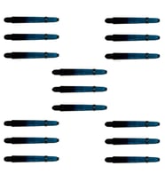 5 Set (15 Adet) 48mm Mavi-siyah Polikarbon (PC) Şeffaf Dart Shaft-şaft