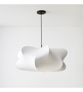 qdec Japon İpek Avize Kolye 48 cm (Beyaz)