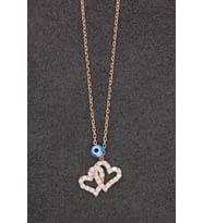 Bella Gloria Kalpler Rose Gümüş Kolye (TGK0168)