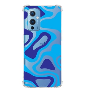 PrintiFy OnePlus 9 Uyumlu Köşe Korumalı Renkli Desen Tasarımlı Şeffaf Silikon Kılıf