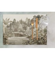 Ağaç Manzarası Amerikan Servis 4'lü Set 35X50CM