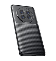 Realme 12 Pro Plus Kılıf Auto Focus Karbon Kapak - Siyah