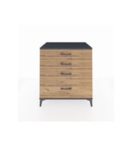Kronos Şifonyer 4 Çekmeceli 88x59x96 Antrasit-Çam