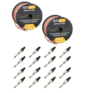 Hepa Merz Connection Paket-12 Hoparlör Kablosu Jak Konnektör Paketi