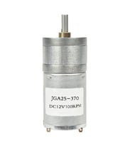 12V 100Rpm JGA25-370 Redüktörlü DC Motor Yüksek Tork Kuvvet 25mm