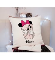 Utangaç Minnie Mouse Yastık Kişiye Özel