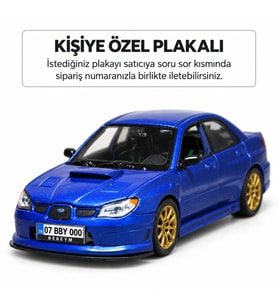 1:24 DİE CAST SUBARU WELLY METAL ARABA