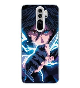 Xiaomi Redmi Note 8 PRO Uyumlu Naruto Sasuke Tasarımlı Şeffaf Telefon Kılıfı