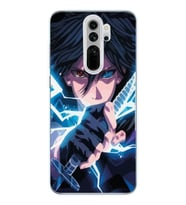 Xiaomi Redmi Note 8 PRO Uyumlu Naruto Sasuke Tasarımlı Şeffaf Telefon Kılıfı
