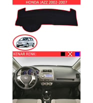 Honda Jazz 2002-2007 Için Uygun Torpido Koruma Halısı Siyah Kenar Renk Kırmızı