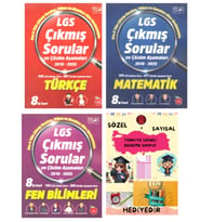 NEWTON YAYINLARI 2018-2025 TÜRKÇE - MATEMATİK - FEN BİLİMLERİ LGS ÇIKMIŞ SORULAR VE ÇÖZÜM AŞAMALARI