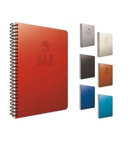 Gıpta VIP Spiralli Deri Kapak 17x24 140 Yaprak Çizgili Defter 1083