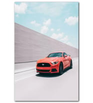 Cakatablo  Kırmızı Ford Mustang MDF Tablo