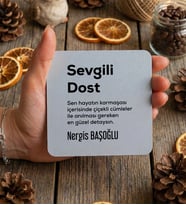 Kişiye Özel Sevgili Dost Bardak Altlığı Doğum Günü Hediyesi