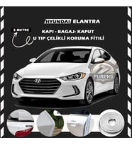 Hyundai Elantra Oto Araç Kapı Koruma Fitili 5metre Parlak Beyaz Renk