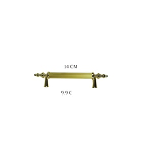 Kulp Silindir Çizgili Zamak Kulp Model GOLD 14 CM (2 Adet)