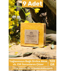 #sabun %100 Doğal Güzel Kokulu El Yüz Saç Cilt Vücut Orijinal Kükürt Sabunu 120g - 9 Adet
