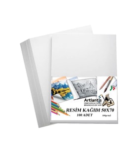 Resim Kağıdı 50x70 100 Lü 100 gr 1 Paket 50*70 Resim Kartonu (Beyaz)