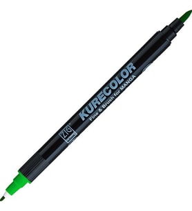 Zig Kurecolor Fine & Brush for MANGA Marker Çizim Kalemi 506 Ocean Green 