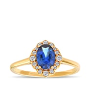 1.05 Karat Safir Pırlanta Yüzük