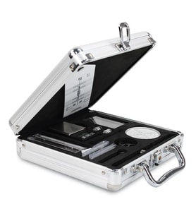 LENCO TTA-12IN1PRO 12'si 1 arada Plak Temizleme Kiti Plak oynatıcı aksesuarları Lüks LP temizleme Kiti Profesyonel Set - Gümüş