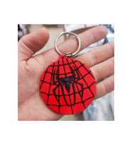Kırmızı Spider-man Logo Plastik Anahtarlık Çift Taraflı (Çok Renkli)