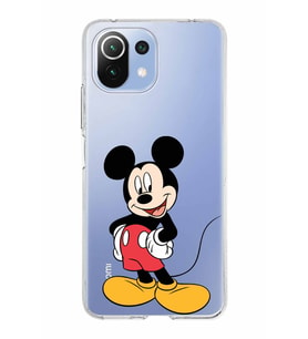 Xiaomi Mi 11 Lite Uyumlu Kapak Mickey Mouse Tasarımlı Şeffaf Silikon Kılıf