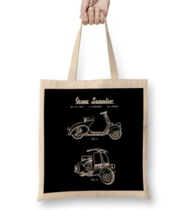 Vespa Scooter Bez Çanta Uzun Saplı