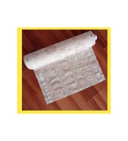 Krem Pembe Güllü Dantel PVC Raf ve Çekmece Runner Örtüsü 50cmx5m