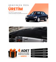 MERCEDES W210 E200 (1995-2002) Uyumlu Torpido Koruma Örtüsü Oto Kılıfı - Siyah